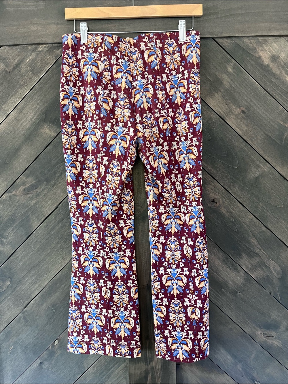 Anthropologie Maeve The Margot Kick-Flare Cropped Pants, XS, Pull on Elastic - Picture 3 of 6